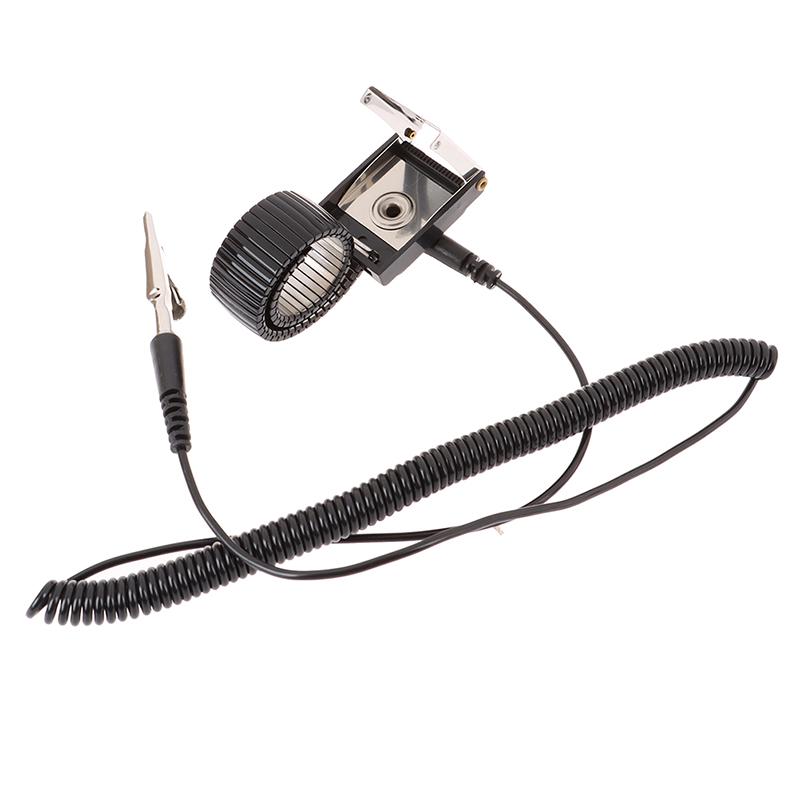 Anti Static Work Wrist Strap Esd Adjustable Discharge Belt Ground Metal Bracelet