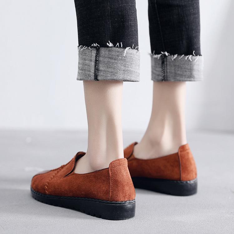 Модные женские туфли на плоской подошве для отдыха с круглым носком, женские туфли на плоской подошве большого размера из натуральной кожи, Sapato Feminino 2024, новинка