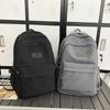 Stylish Unisex Korean Trendy Backpack For High School Students In Solid Colors