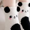 Christmas Gift Girls Plush Sleep Bed Sock Fluffy Soft Cute Bear Thickening Coral Velvet Socks