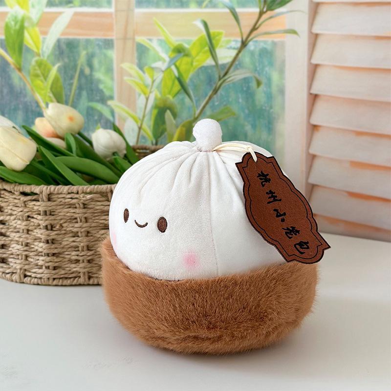Имитация плюшевых игрушек-булочек и креативные куклы Xiaolongbao Креативные аксессуары для дома Куклы 8-дюймовые машинки для детей