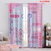 2pcs,2D Plane Printing Curtains Roller Blinds Jorden Collage Versatile Durable Polyester (without Rod) Home Decor for Living