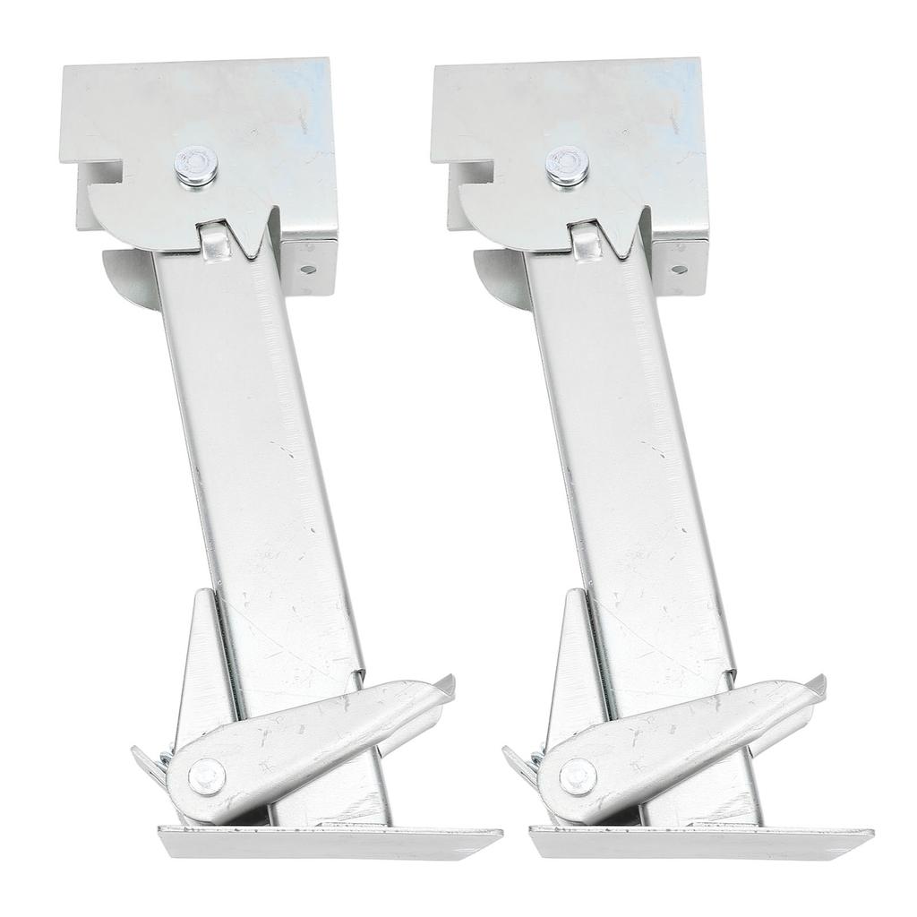 2 ШТ. Опорный домкрат 650 фунтов Поддержка 1000 фунтов Грузоподъемность Оцинкованный Телескопический Регулируемый Откидной Опорный домкрат