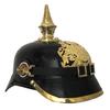 German Prussian Pickelhaube Helmet, Imperial Officer Spike Helmet Wearable for Adult LARP, Cosplay Reenactment Armor