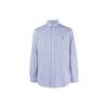 Polo Ss23 Striped Logo Straight Fit Long Sleeve Shirt Men Shirts Blue White 710867364-008