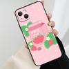 Милый чехол для телефона «Клубничное молоко» для iPhone 17 Pro Max 16 15 14 11 12 13 Pro Max mini 15 16 Plus 16e 17 Air Cover