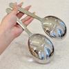 2Pcs Stainless Steel Spoon Heat Insulated Handle Ladles Drain Hole For Serving Soup Rice Serving Spoon Kitchen Utensils