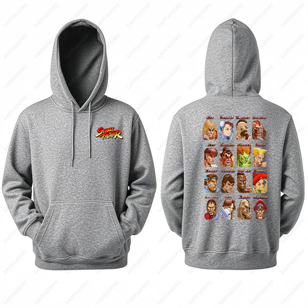 2025 Ryu Street Fighter Essential Hoodie Men's Sweatshirt Crazy Long Sleeve Autumn Loose Hipster Ropa Hombre Clothes Man Hoodie