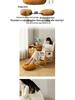Japanese Floor Cushion: Tatami Leather Zen Meditation Mat for Living Room or Bay Window