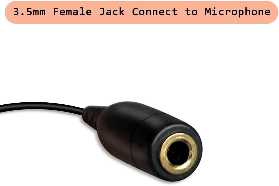 VECASDEN Кабель-адаптер для микрофона Rode SC4 TRS - TRRS 3 дюйма 3,5 мм,