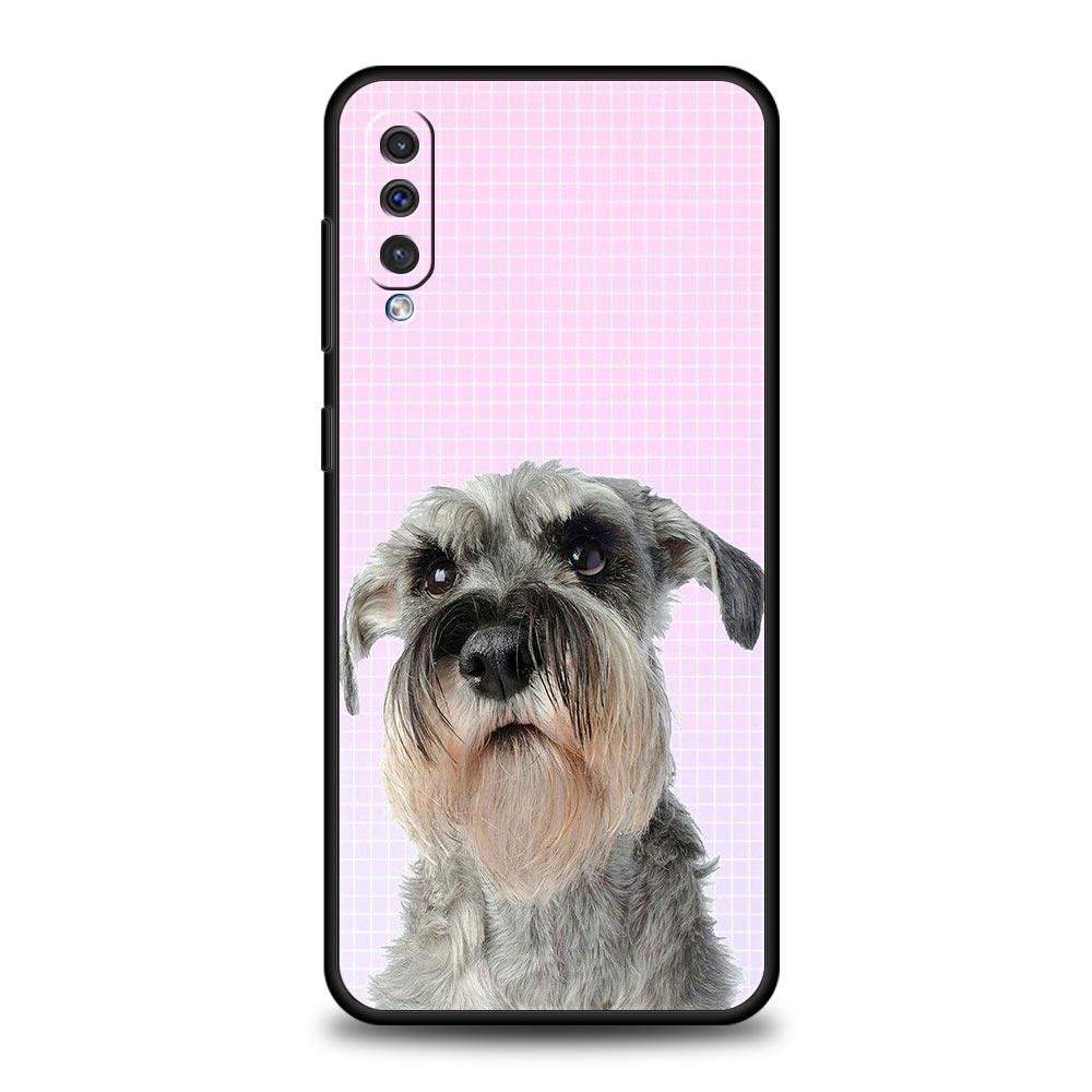 Мультяшный шнауцер Чехол для телефона Samsung A54 A52 A24 A14 A50 A70 A10 A40 A20S A20E A06 A12 A22 A34 A42 A32 5G A04s A16