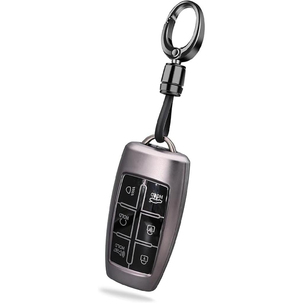 Чехол для брелока для Lexus, чехол для брелока, совместимый с Lexus UX200 UX250h LS500 LS500H LC500 LC500h ES300h F-Sport ES350 GX 460 Premium Soft TPU 2024 года выпуска.