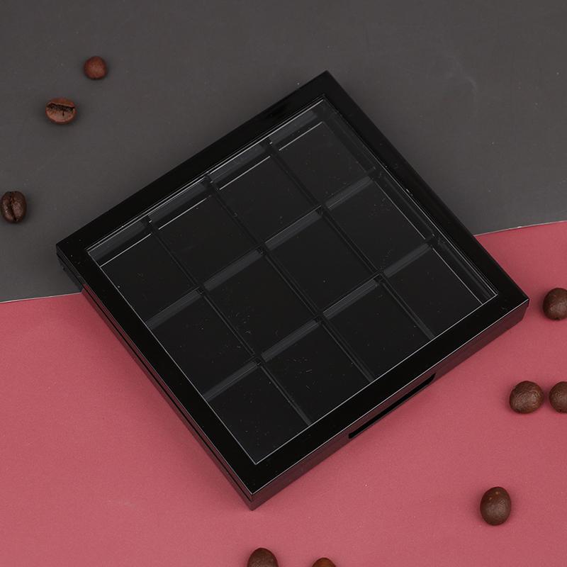12 Grids Square Empty Eyeshadow Pow Der Lipstick Blush Container Palette Box
