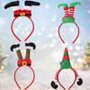 Christmas Headbands Hat Santa Claus Leg Hairband Xmas Girl Favor Gifts Head Band Merry Christmas Decor Natal Navidad