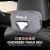 137Car Tissue Box Checkered Napkin Paper Storage Bag Organizer For Volkswagen VW Golf Jetta Passat mk4 mk5 mk6 CC B5 B6 B7 Golf