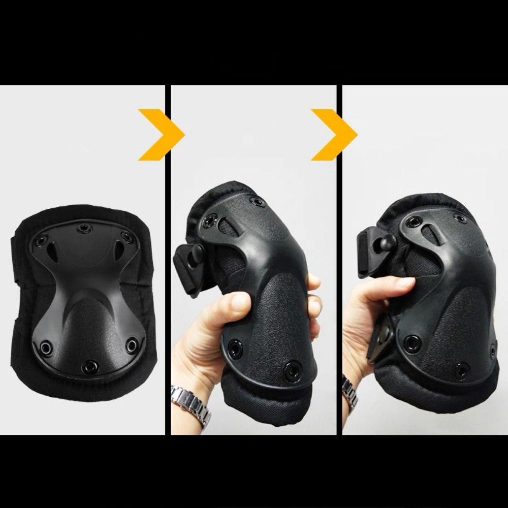 4Pcs/Set Adjustable Knee Pads Elbow Pads Professional Sports Protective Gear Outdoor Cycling