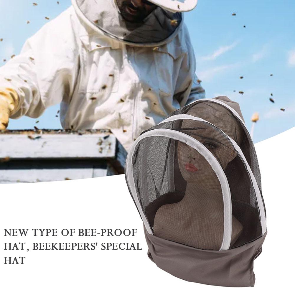 Anti Bee Hat Beekeeper Beehive Beekeeping Cowboy Hat Mosquito Bee Insect Net Veil Head Face Protector Beekeeper Equipment