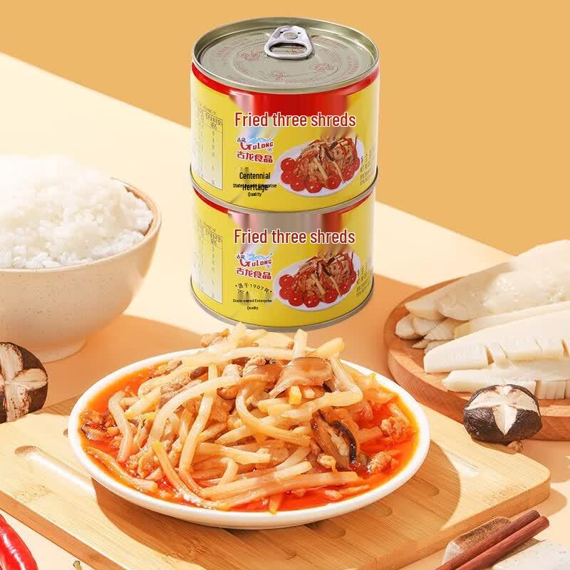 Консервированная закуска Gulong «Жареные три соломки»
