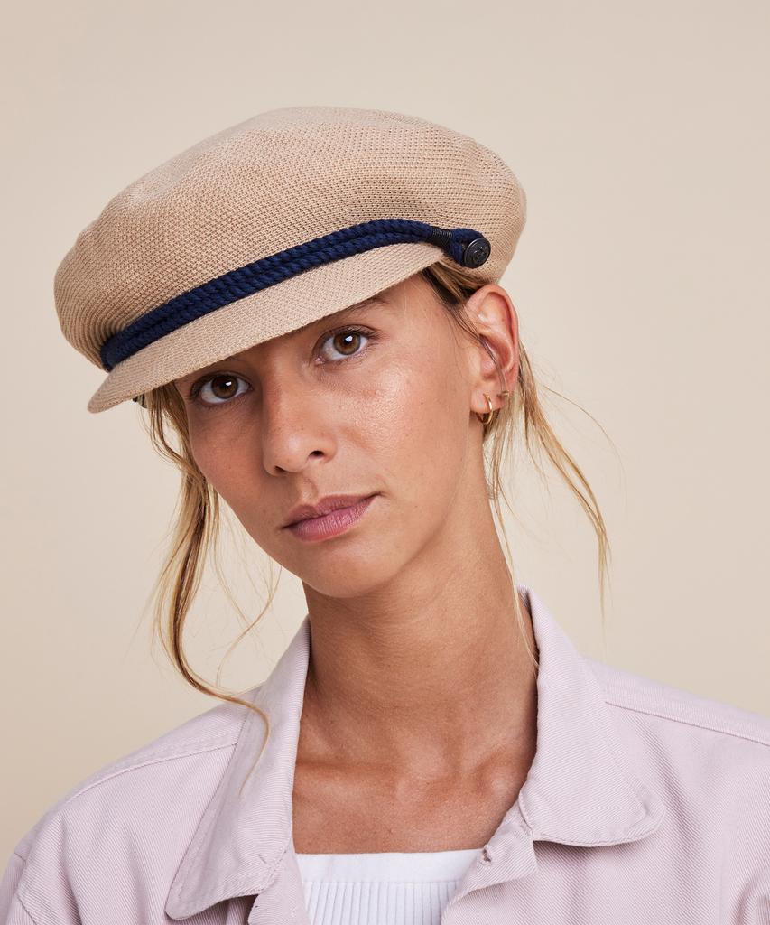 Loleleu Cotton Beret Arnaga Camel
