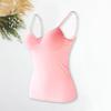 Мягкий бюстгальтер, топ на тонких бретелях, однотонный, с v-образным вырезом, без рукавов, быстросохнущий, облегающий, сексуальный, мягкий бюстгальтер, верхнее нижнее белье для женщин