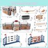 Simulation Farm Model Kit With Plastic Enclosures And Saddle For Model Builders And Collectors