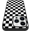 Tnarru Checkered Pattern Compatible with iPhone 14 Pro Case Hard PC Back and Soft TPU Sides Non-Slip Scratchproof Shockproof Protective Cute Phone