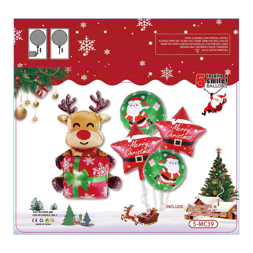 Новый Рождественский Новогодний Набор Шаров Семейный Торговый Центр Праздничные Декорации Реквизит Вечеринка Шары