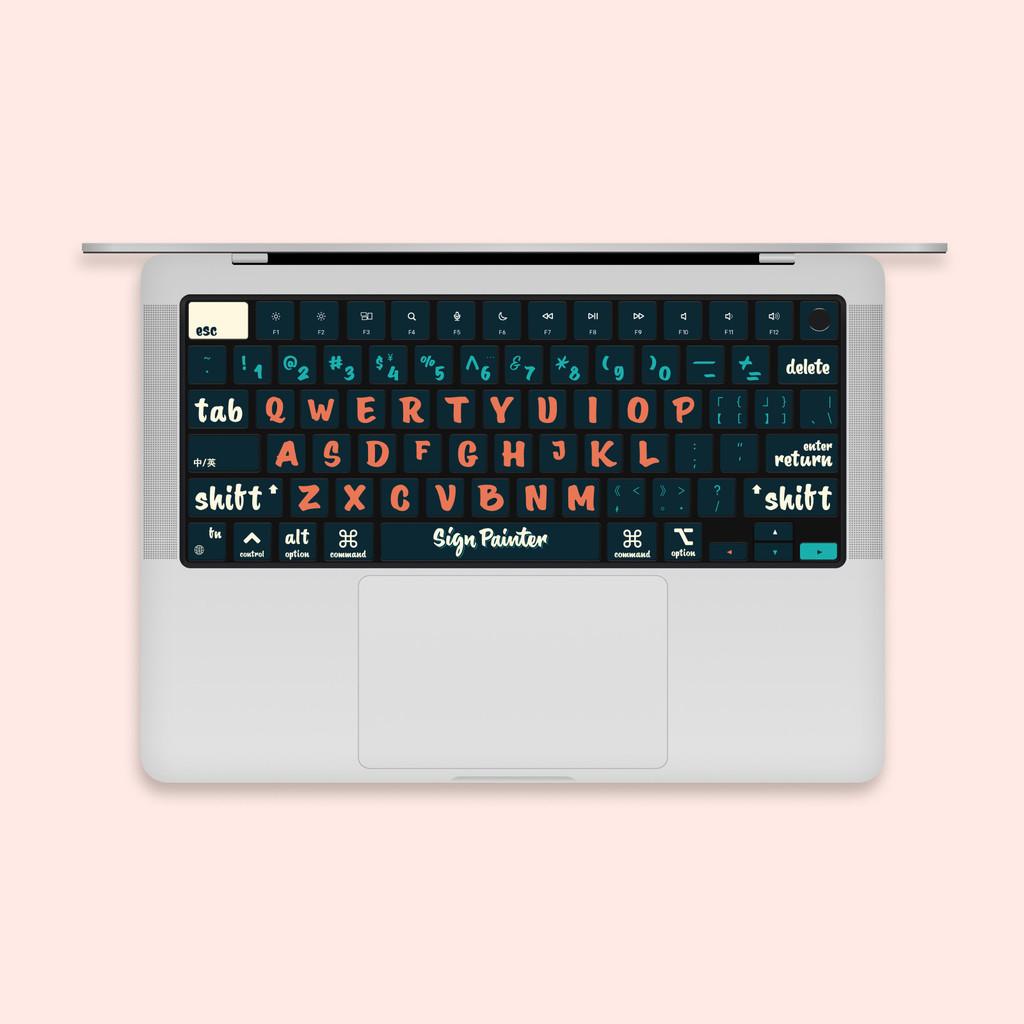 Для Macbook Air / Macbook Pro M1 M2 M3 M4 M5 Защитная пленка для клавиатуры / Цветная печать Микроматовая Мягкая бумага Наклейки на клавиатуру Защита для клавиатуры