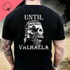 Футболка унисекс American Beard Warrior Tactical Skull Til Valhalla, хлопковая футболка с коротким рукавом и круглым вырезом, повседневный мужской топ