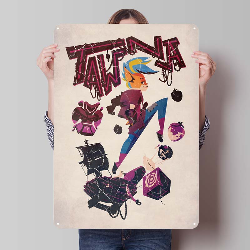 Постеры Crash Bandicoot Классическая игра Металлические таблички Настенное искусство Мурал На заказ Жестяные таблички для геймеров Украшение игровой комнаты Ретро