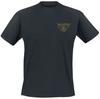 Versengold Lautes Gedenken Tee, Folk Metal T-Shirt with Goblet Hand Print & Band Logo, Band Fan Merch