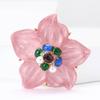 Изысканный тяжелая промышленность сплав эмаль цветок брошь темперамент милый женский костюм рубашка корсаж орнамент растение