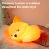 Розовый лис ночник Мягкий 2-уровневый диммируемый Перезаряжаемый Силиконовый сенсорный ночник Ночник на тему леса