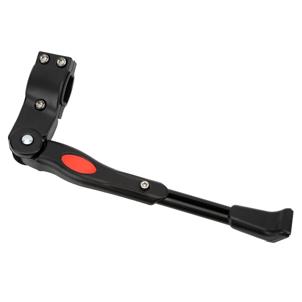 Велосипедная подножка Алюминиевый сплав Регулируемая Износостойкий пластиковый коврик внутри Повышенная устойчивость Велосипедная подножкаЧерный