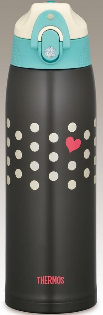 Термос с вакуумной изоляцией, двухсторонний, FFR-1004WF D-BL, синий в горошек, 1,0 л