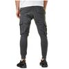 Men's Casual Athletic Fitness Trousers Workwear Pocket Casual Pants Fashion Drawstring Trousers