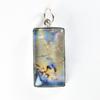 Rare Quality Natural Opal 28 Ct Emerald Pendant 925 Sterling Silver