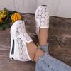 Summer new foreign trade large size women's casual platform sandals fashion shoe flower decoration