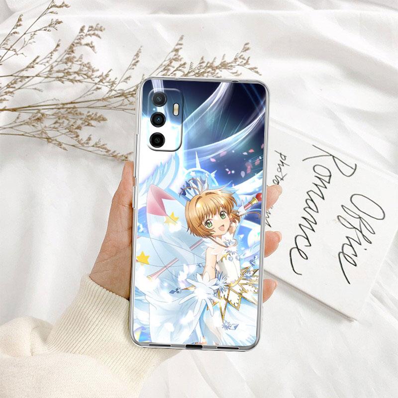 TR7 C-Cardcaptor S-Sakura Прозрачный чехол для телефона для Motorola Moto G7 G8 G9 G84 G85 G73 G24 G15 Z2 Play Power Plus