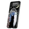 Witch And Cat Colorful Cute Cover Phone Case For Samsung Galaxy Z Flip 7 6 5 4 3 5G Flip7 Flip6 Flip5 Flip4 Flip3 Black Fundas S