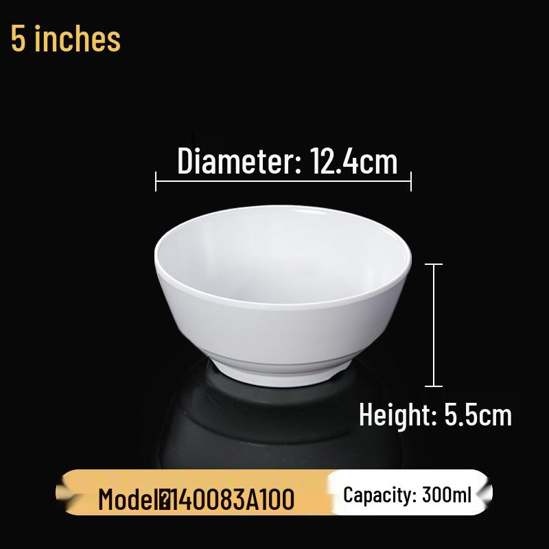 Набор квадратных меламиновых мисок: Идеально для хот-пота, соусов, риса, каши и супа - для коммерческого и ресторанного использования.