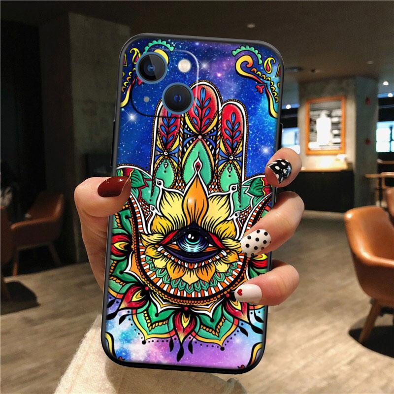Hamsa Hand Amulet Psychedelic New High-End Shell Phone Case for OPPO A3 Pro A72 A74 A76 A77 A77S A78 A79 A94 A95 A18 A40M A58