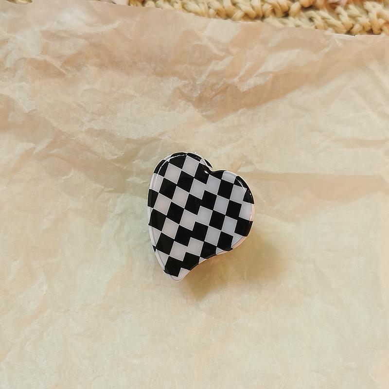 Korean Crab Hair Clip Women Acetate Hair Clips Cute Small 2.5cm Plaid Claw Clip Girls Hair Barrettes Hair Claw  Hair Accessories