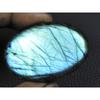 113Cts.Natural Labradorite Blue Fire Oval Cabochon Loose Gemstone 31X46X08MM B-14