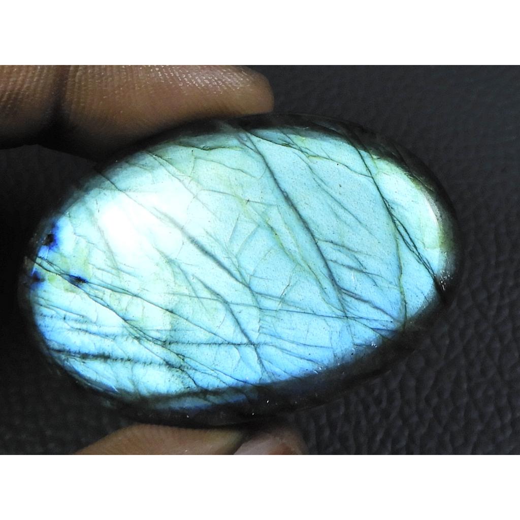 113Cts.Natural Labradorite Blue Fire Oval Cabochon Loose Gemstone 31X46X08MM B-14