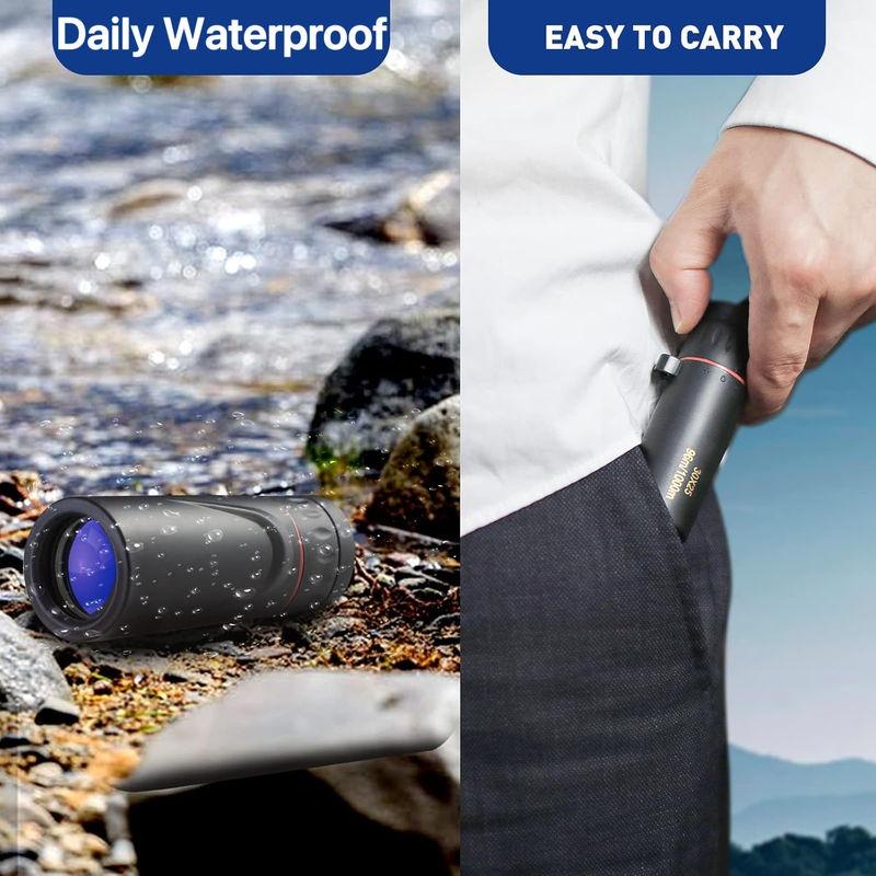 2000x HD Monocular Telescope with Phone Mount for Bird Watching Hiking Camping Outdoor Sports Optical Equipment Telescope