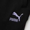 Puma Трикотажные спортивные брюки со шнуровкой и однотонным узором, женские плавки, черные 539965-01