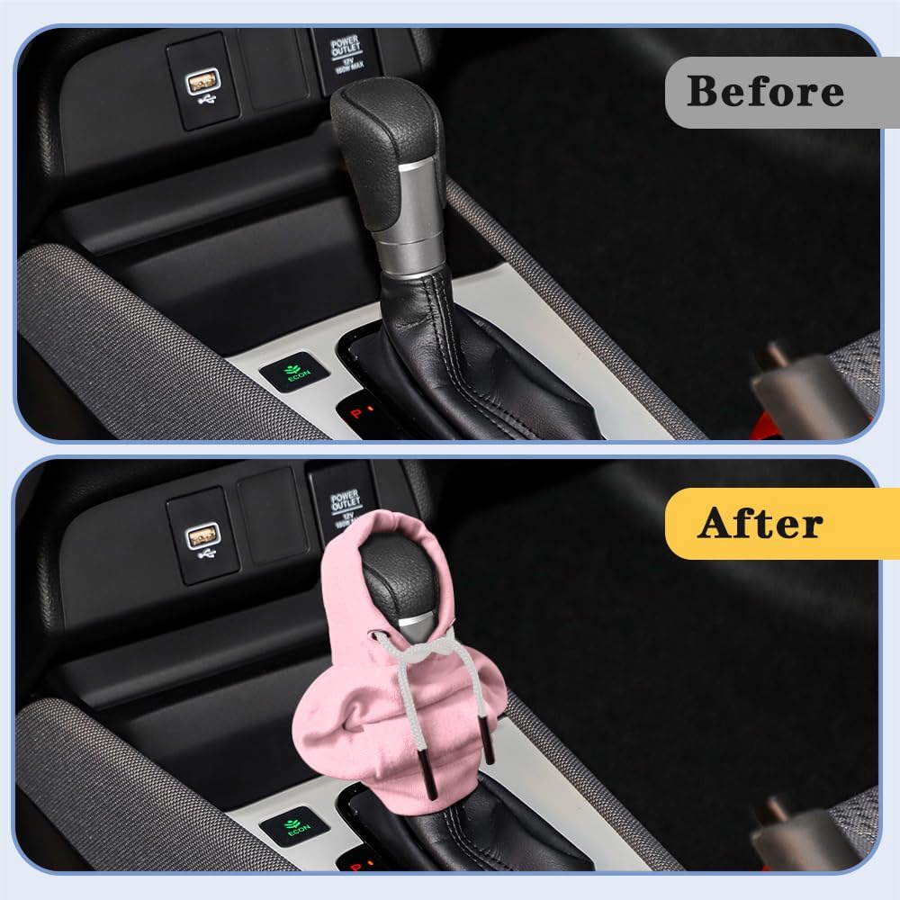 Gear Shift Hoodie, Upgraded Universal Hoodie Car Gear Shift Cover, 6.7Inch Funny Shifter Hoodie, Car Interior Accessories Car Shifter Stick Protector