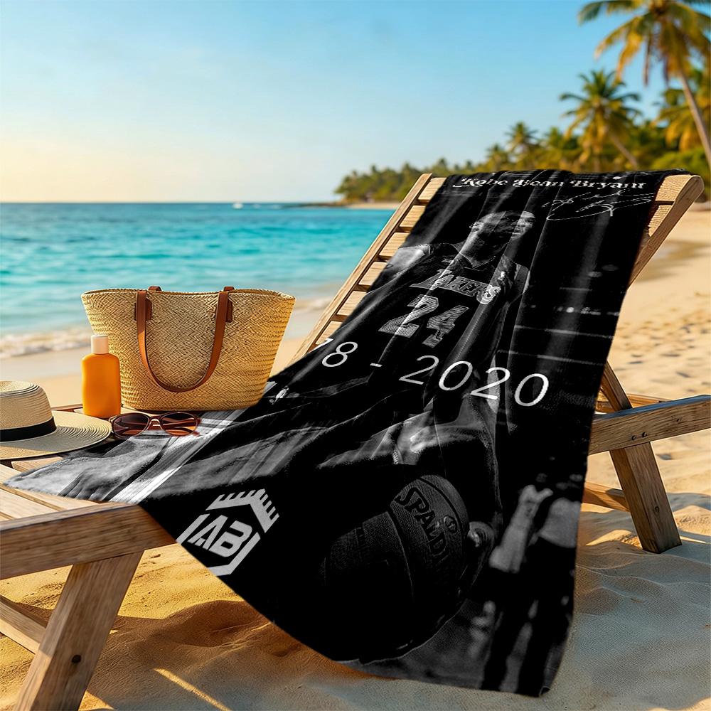 Kobe Customize Your Name Beach Towel High Absorbency Quickdry