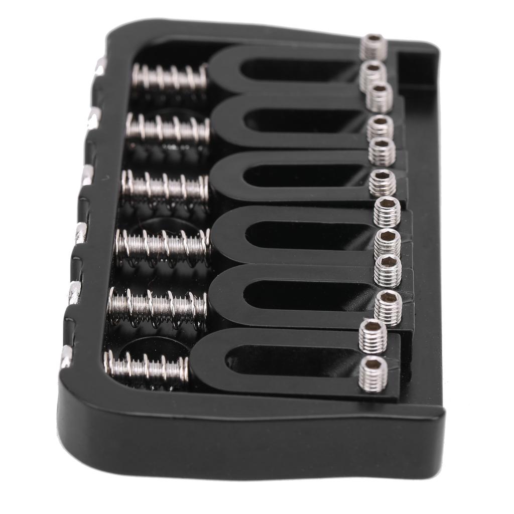 Electric Guitar Bridge 6 Strings GA890 Fixed Metal for Guitarist Musical Accessory Black